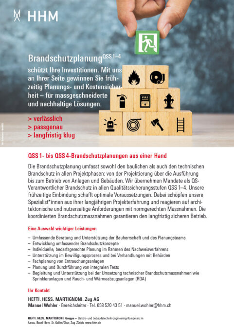 Bild zu News"QSS 1- bis QSS 4-Brandschutzplanungen aus einer Hand"