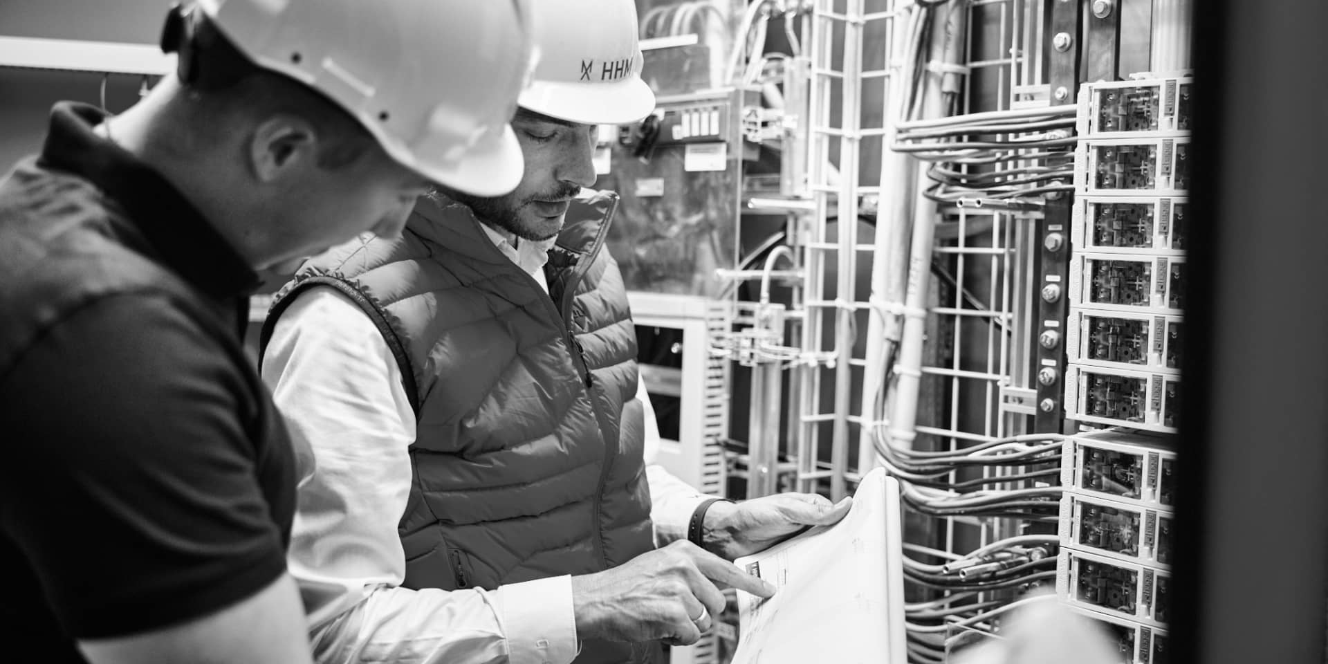 HHM Mitarbeitende auf der Baustelle.